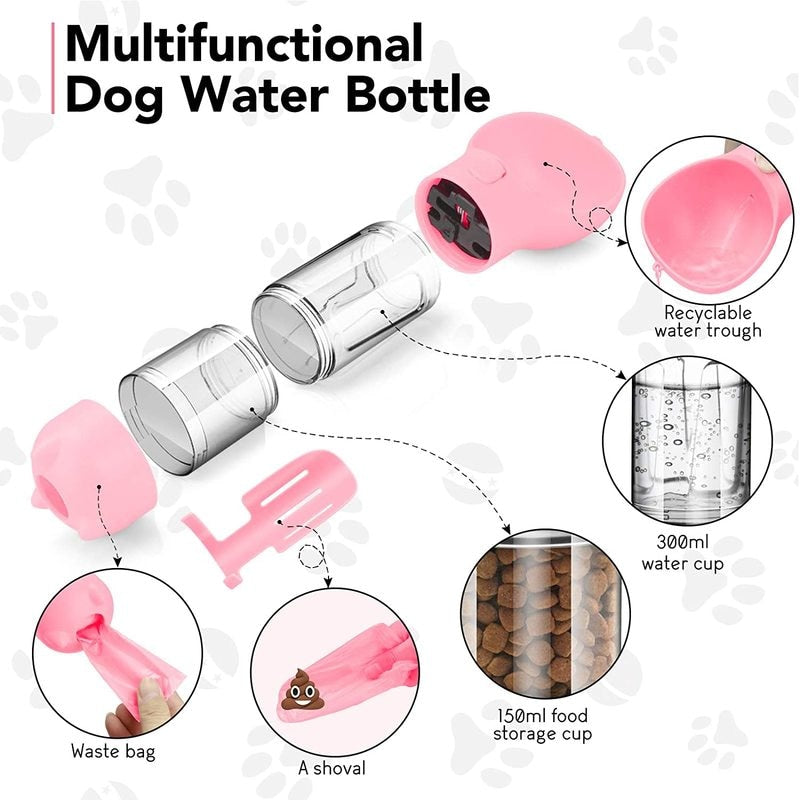 3 in 1 Dog Feeding, Water & Bag Dispense