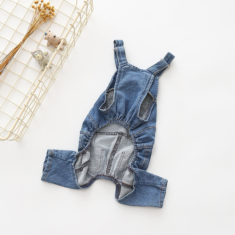 Blue Denim Dog Overalls