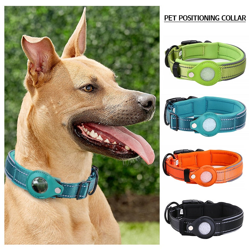 Best Dog Tracker For Dogs Silicone Dog Collar With Apple Find My
