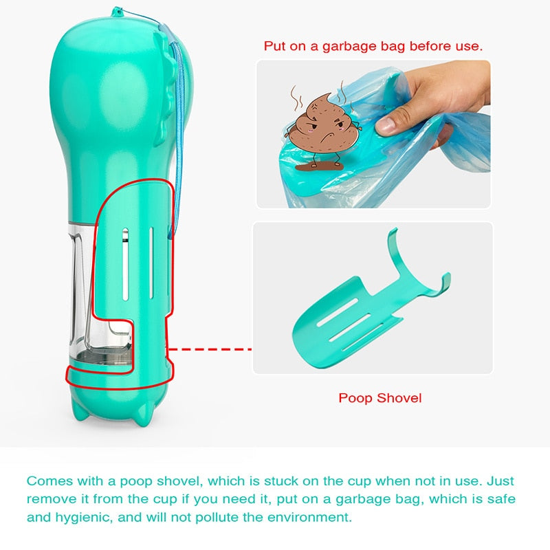 3 in 1 Dog Feeding, Water & Bag Dispense