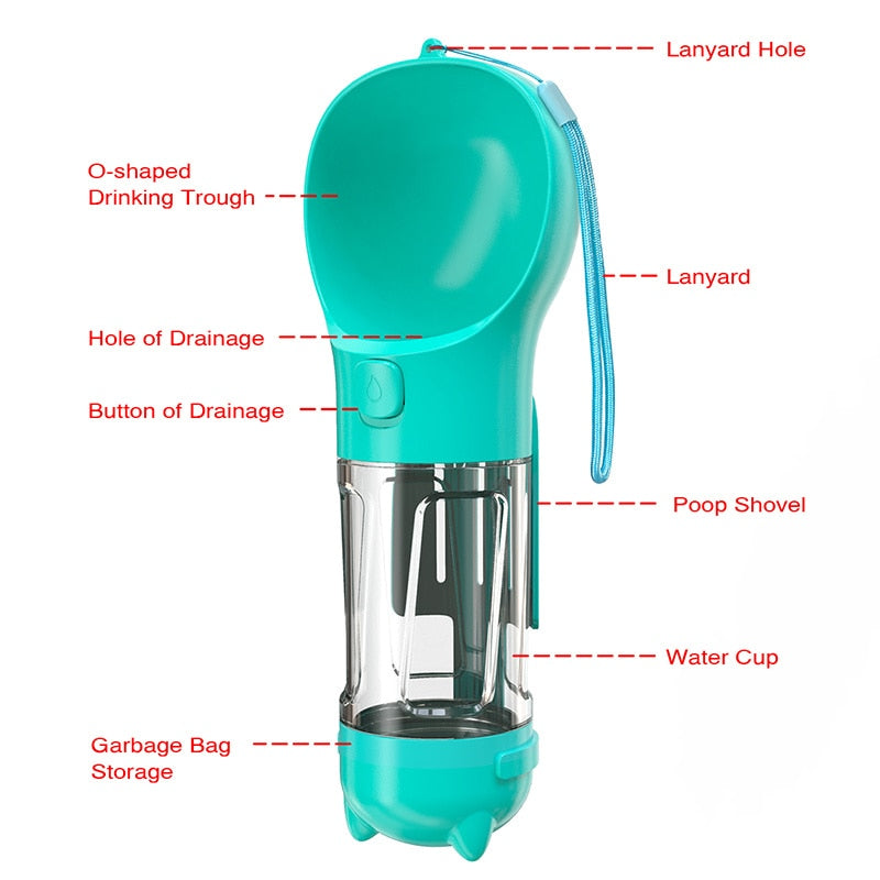 3 in 1 Dog Feeding, Water & Bag Dispense