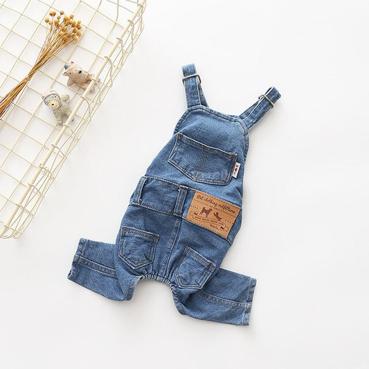 Blue Denim Dog Overalls